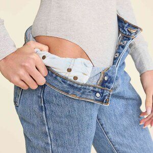 nuuds Waffle Bodysuit, Gray, Size M